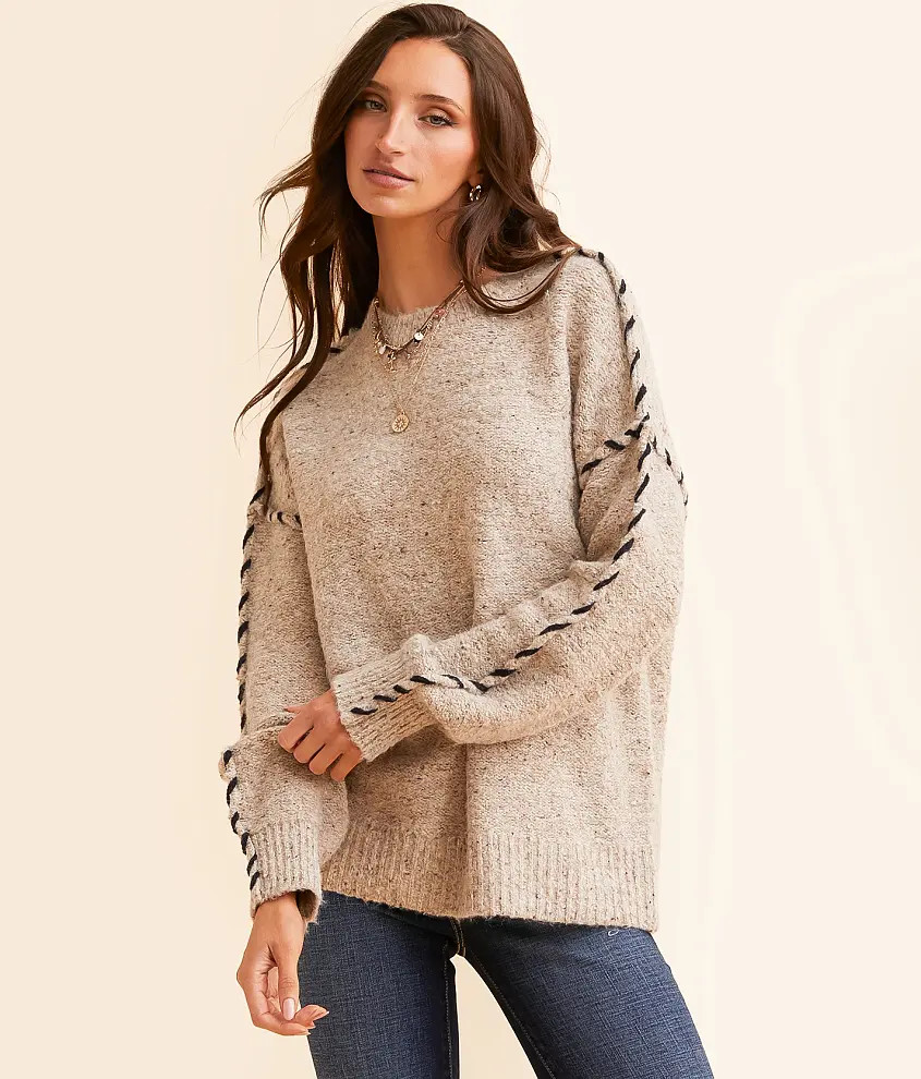 Whipstitch Oversized Sweater | Buckle