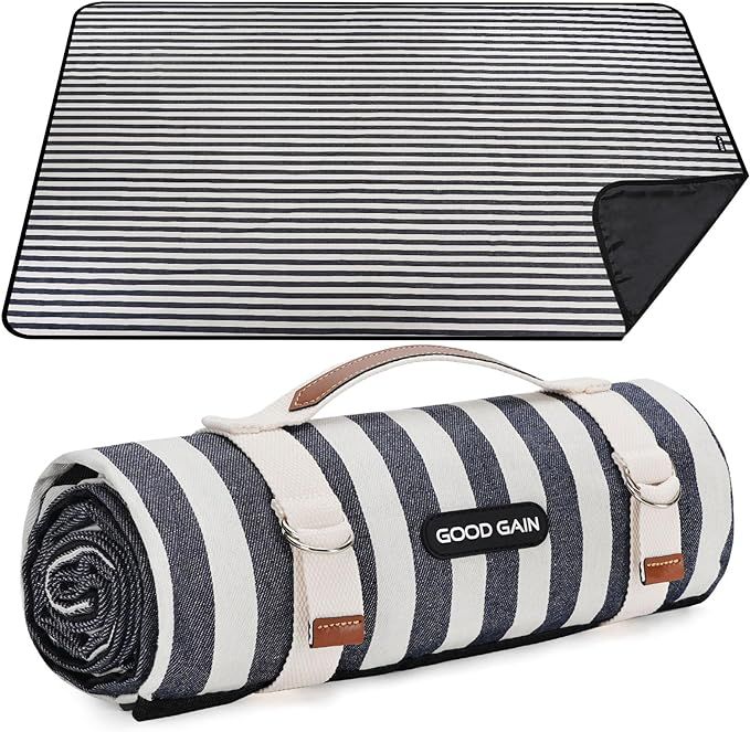 Picnic Blankets Outdoor Extra Large - Waterproof Picnic Blanket with Carry Strap | Machine Washab... | Amazon (US)