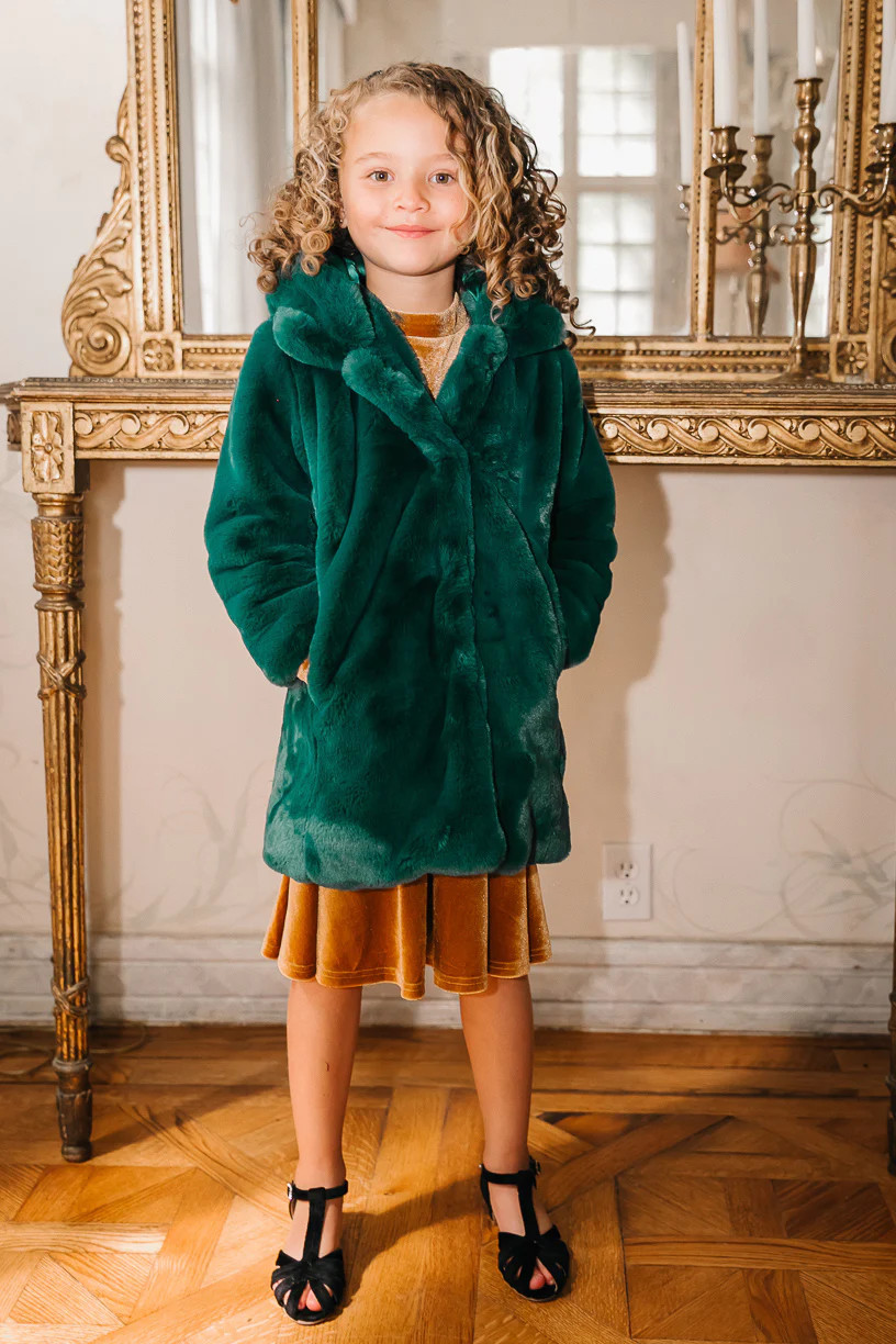 Mini Willa Coat in Green - FINAL SALE | Ivy City Co