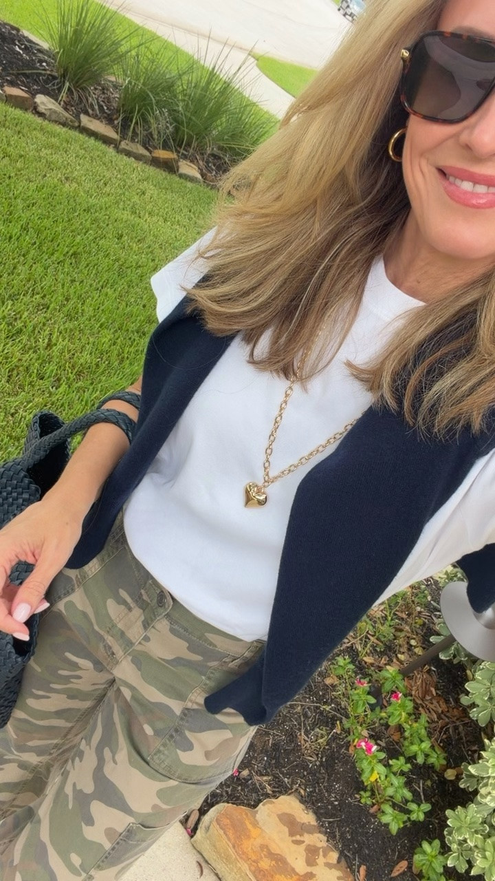 Med camo pant & tshirt
Love these mesh shoes for early fall when you dont want to wear a flip flop

#LTKOver40 #LTKTall #LTKootd
