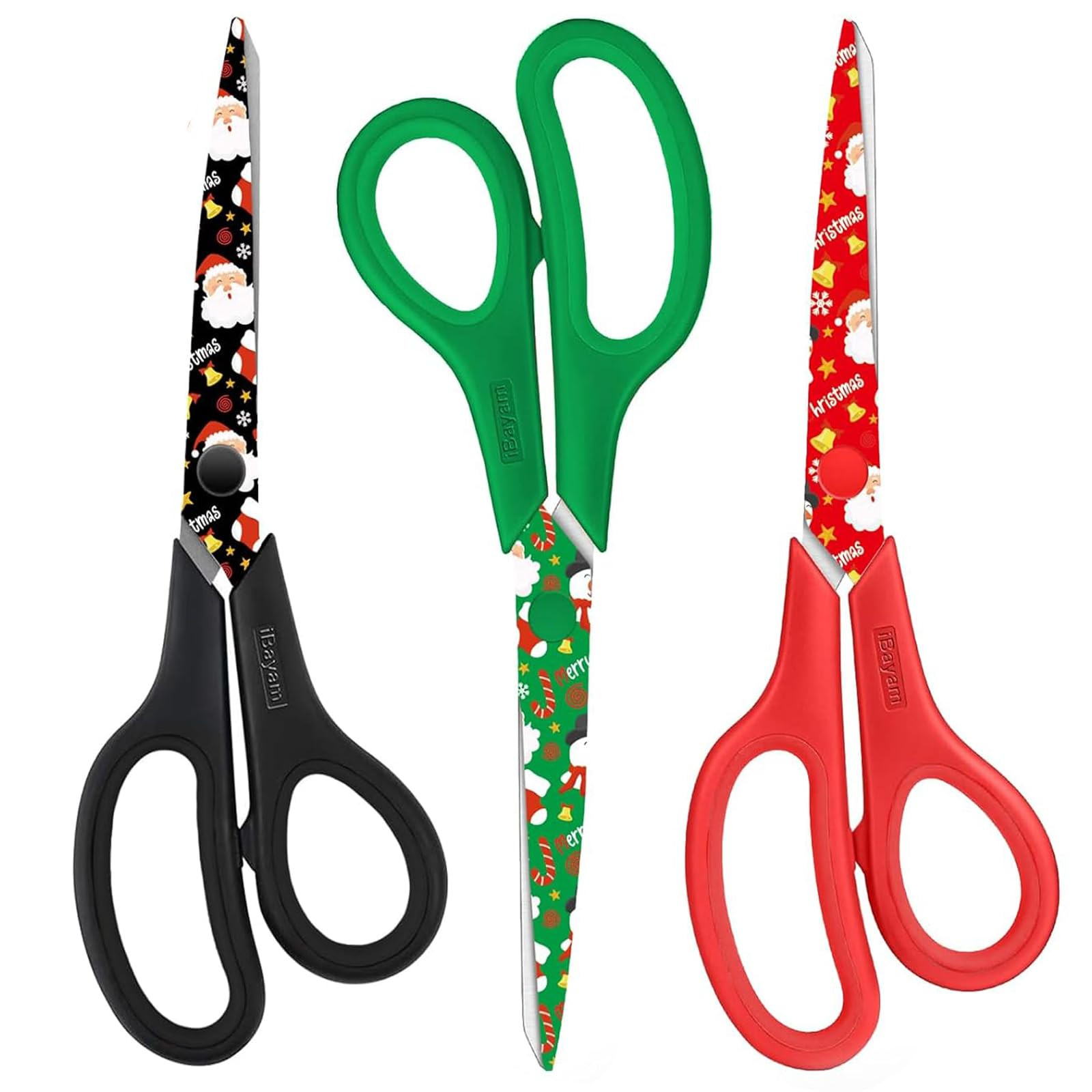 iBayam All Purpose Scissors for Construction Scrapbook Kraft Craft Paper, Gifts Wrapping Packing ... | Amazon (US)