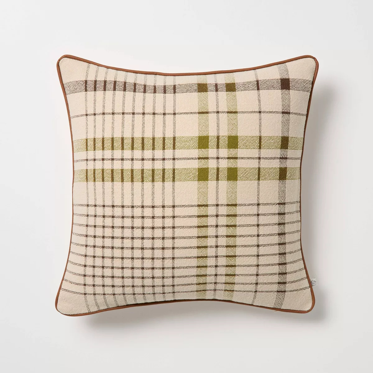 18"x18" Plaid Square Toss Pillow - Hearth & Hand™ with Magnolia | Target