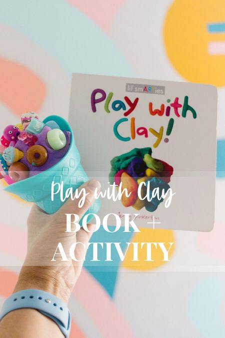 The cutest book to go with play dough, slime, or clay! Along with some of our sensory favorites! 🍦