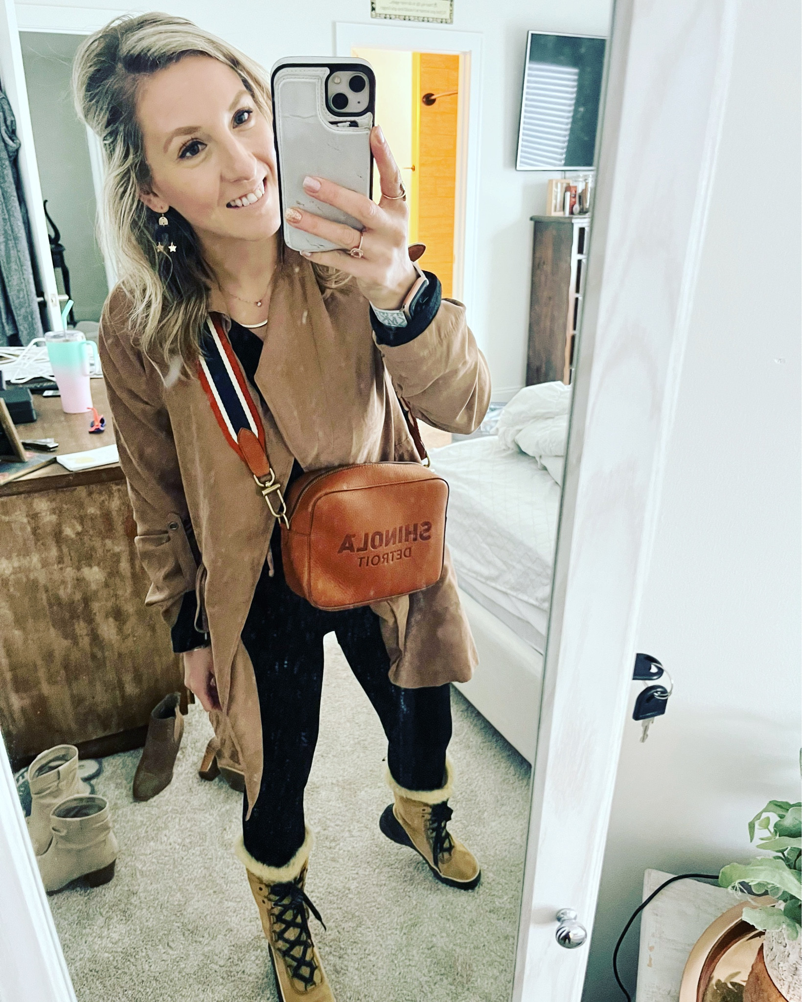 Todays #ootd links purse is actually from @shinola from Detroit! Love them 

#LTKfit #LTKSeasonal #LTKunder100