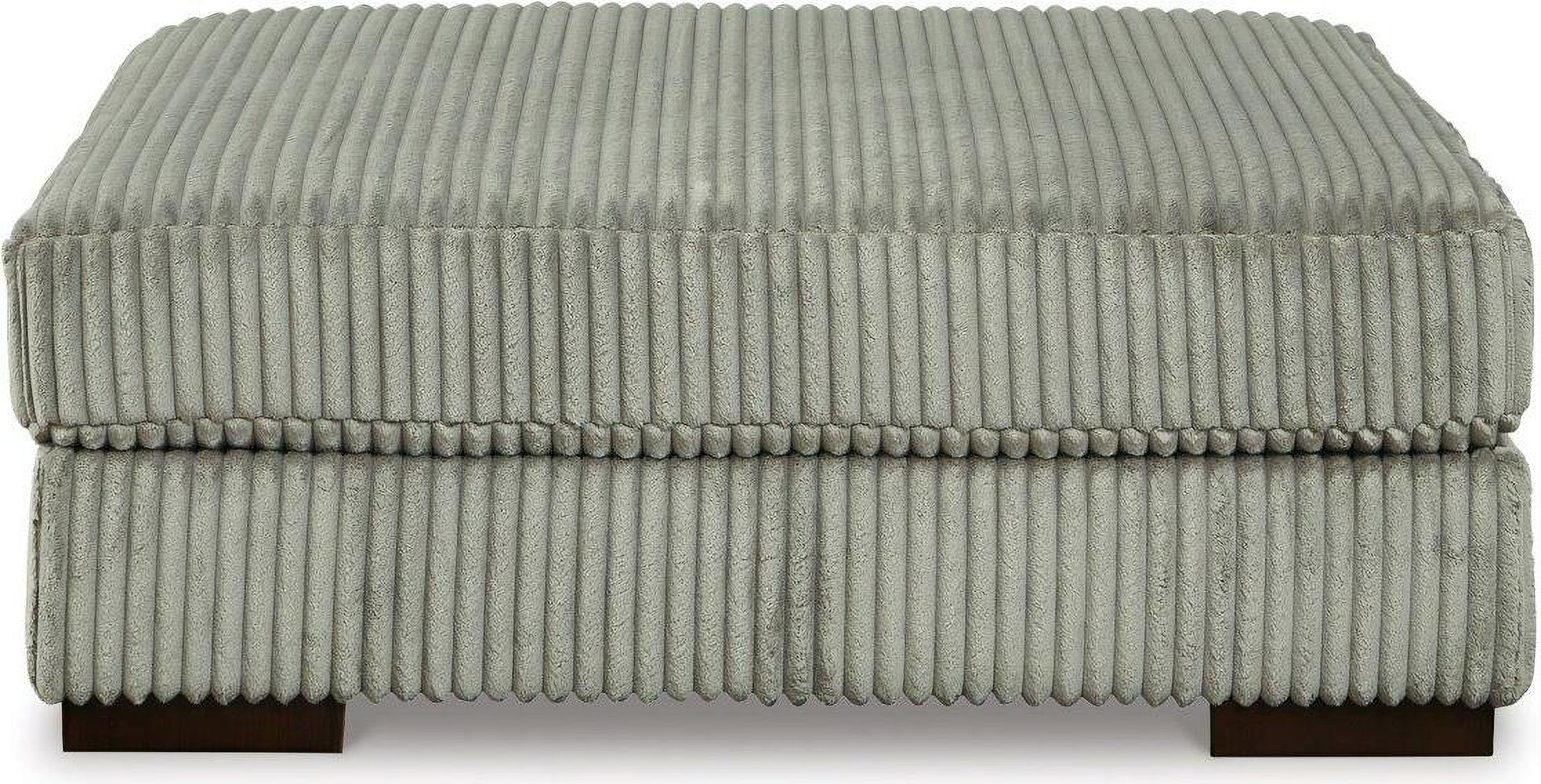 Lindyn Oversized Accent Ottoman In Fog | 1stopbedrooms