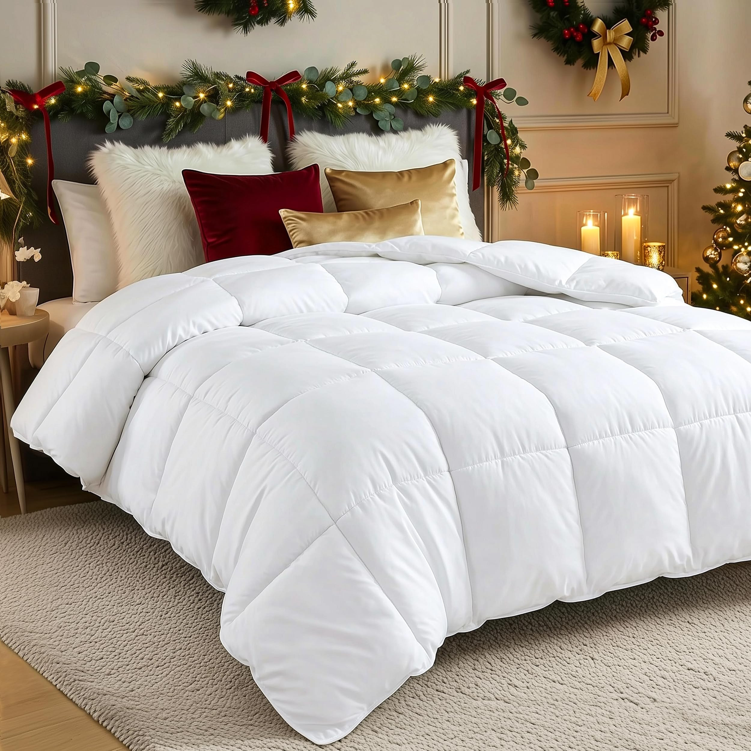 Utopia Bedding Comforters King Size, All Season Duvet Insert, Down Alternative Box Stitched Bed C... | Amazon (US)
