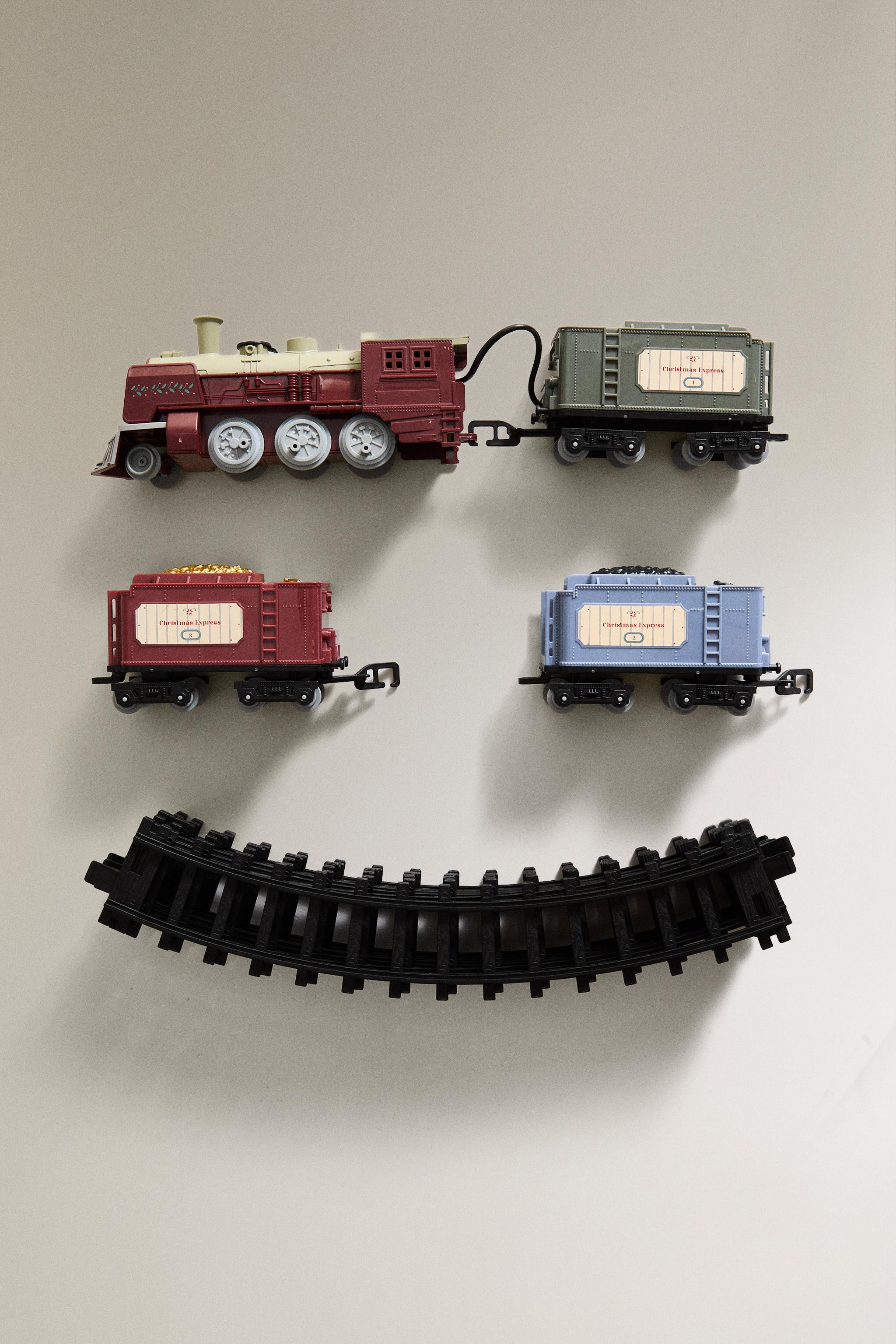 CHILDREN'S CHRISTMAS STEAM TRAIN TOY SET | Zara UK