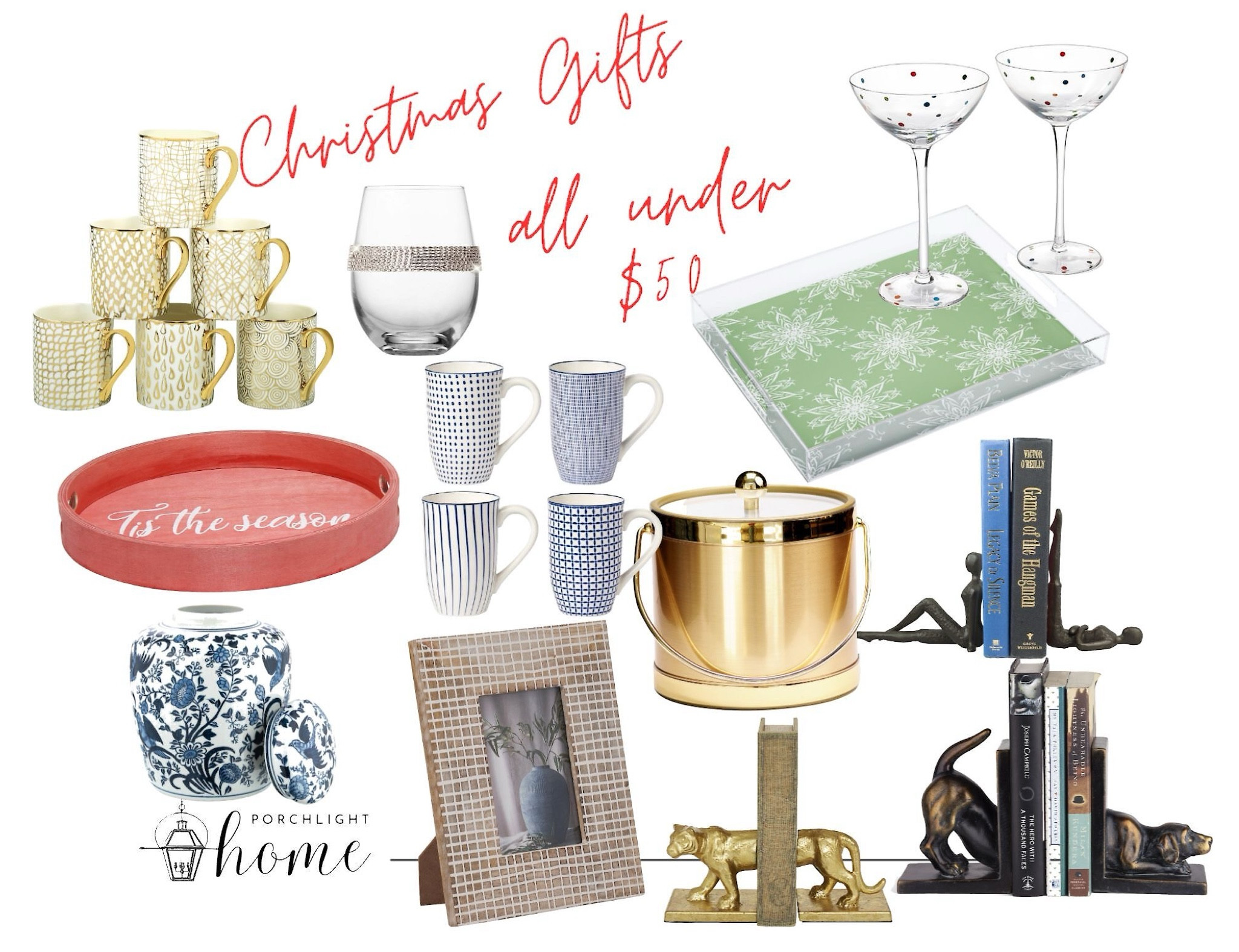 Christmas gifts under $50 🎄
Give your family and friends these thoughtful gifts for Christmas without breaking the bank! They look and feel expensive but are so affordable. They’ll compliment anyone’s home decor 😊
Christmas, Christmas gifts, gifts under $50, affordable gifts, presents, Christmas presents, gift giving, bar ware, wine glasses, Christmas tray, book ends, vase, ginger jar, picture frame 

#LTKGiftGuide #LTKHoliday #LTKSeasonal
