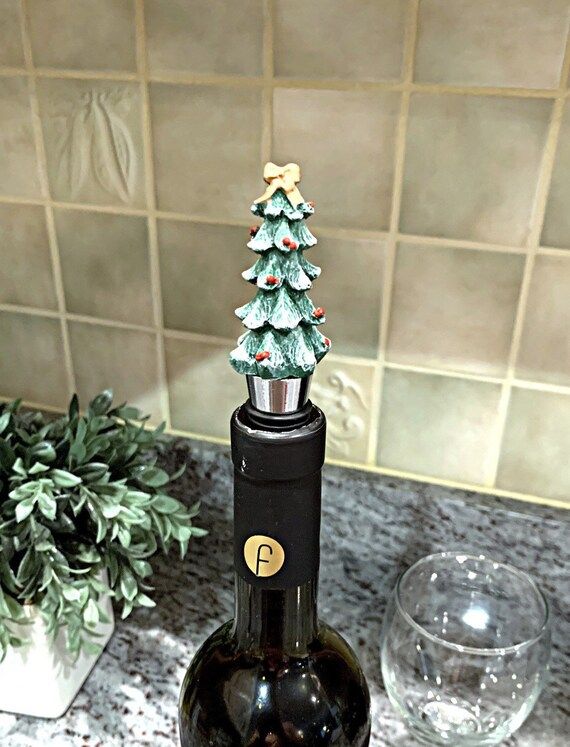 Christmas Tree Wine Stopper / Christmas Wine Stopper / Bottle | Etsy | Etsy (US)