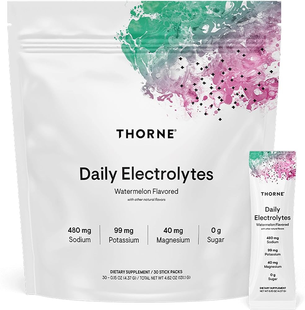 THORNE - Daily Electrolytes - Zero Sugar & Low-Calorie Electrolyte Powder Drink Mix - Flavors Der... | Amazon (US)