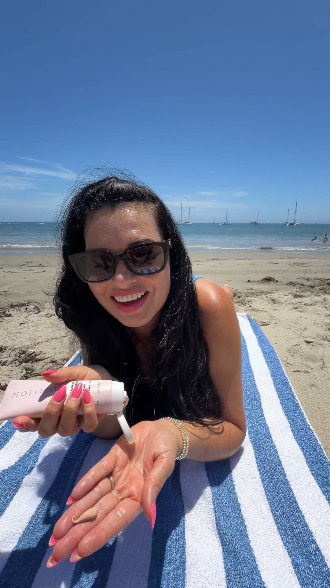 ⛱️☀️For My Summer Sun Days, I'm Using 2025's ALLURE BEST OF BEAUTY BEST MINERAL SUNSCREEN WINNER....
Volition Beauty Getaway Glow SPF 30 Radiant Glow Sunscreen.

I love how it smells, how it gives my skin a dewy glow, instead of drying it out, and that it's made with Zinc Oxide.

It's a mineral & non-nano, physical sunscreen that protects your skin from harmful UVA and UVB rays and it's reef-safe.
It's a slightly tinted silky formula
that glides beautifully onto my skin for instant sun protection and an ultra-radiant finish.

Benefits: 👍

- Weightless, silky formula
- Broad-spectrum UVA/UVB sun protection
- Moisturizes skin without any greasy feel
- Soothes redness and sun-exposed skin
- Reinforces skin's natural barrier function
- Light, tropical scent

I love that it's a clean beauty product, with no sulfates, no parabens, no synthetic fragrance and any other harmful ingredients. 🍃

Follow @marneys_tidbits on Instagram for more fun lifestyle tips!🌸

#naturalsunscreen #tintedsunscreen #healthysunscreen #mineralsunscreen #zincoxidesunscreen

#LTKdayinmylife #LTKBeauty #LTKTravel