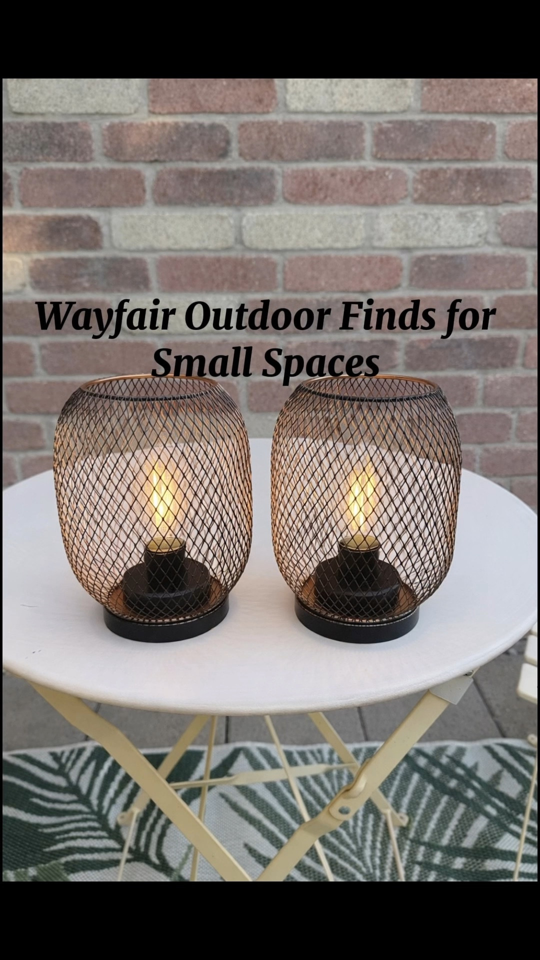 #ad Small patio space?  No problem! @wayfair has a variety of options to make your small space nice and cozy!  
#wishyouwerehere
#outdoor
#wayfairpartner
#wayfair