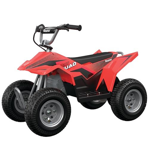 Razor Dirt Quad – 24V Electric 4-Wheeler Ride-On for Kids 8+, T wist-Grip Variable-Speed Acceleration Control, Up to 8 MPH, Forward/Reverse Drive Mode | Amazon (US)