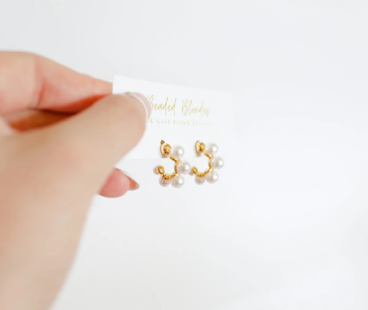 Hazel Hoops | Beaded Blondes