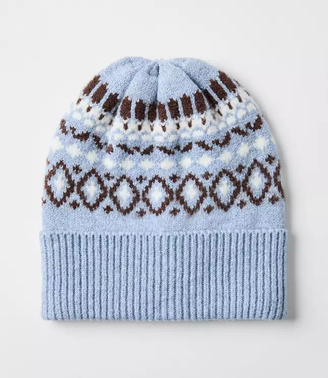 Fair Isle Beanie | LOFT