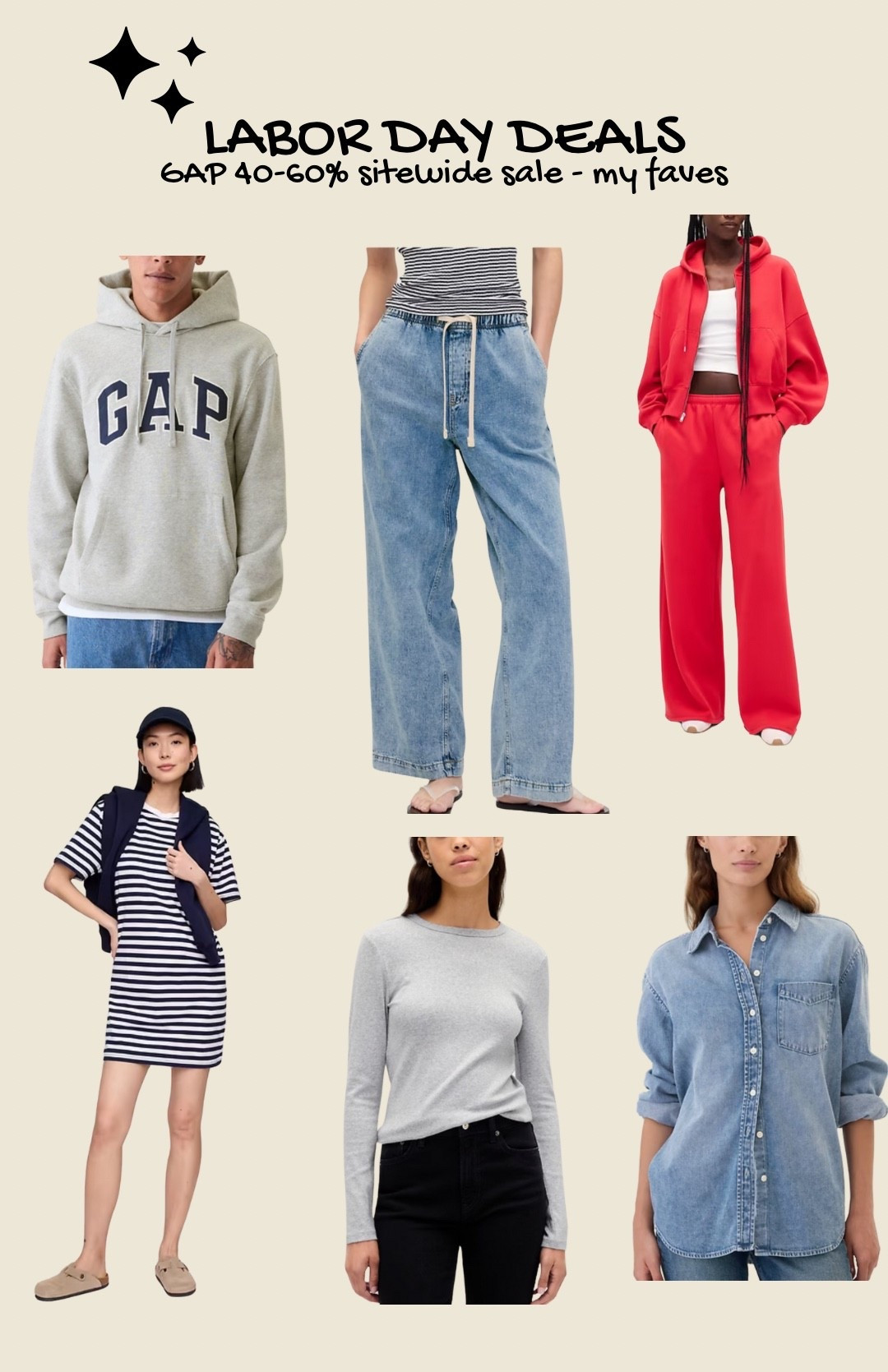 GAP Labor Day sales on items I own and love! Code LABORDAY for extra 15% off 

#LTKSeasonal #LTKSaleAlert #LTKFindsUnder100