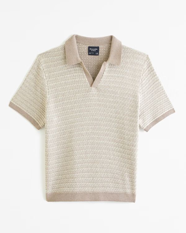 Retro Johnny Collar Sweater Polo | Abercrombie & Fitch (US)