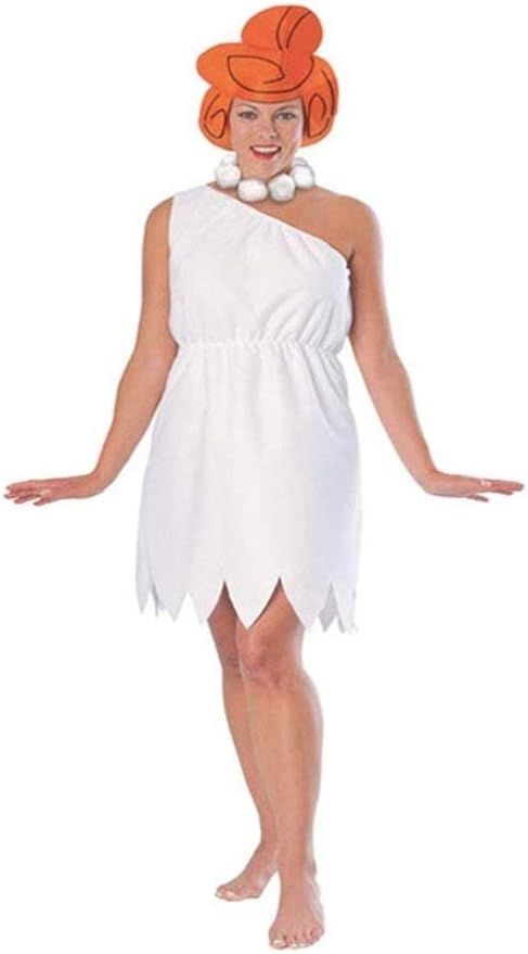 Rubie's Women's Wilma Flintstone Costume, White, Standard | Amazon (US)