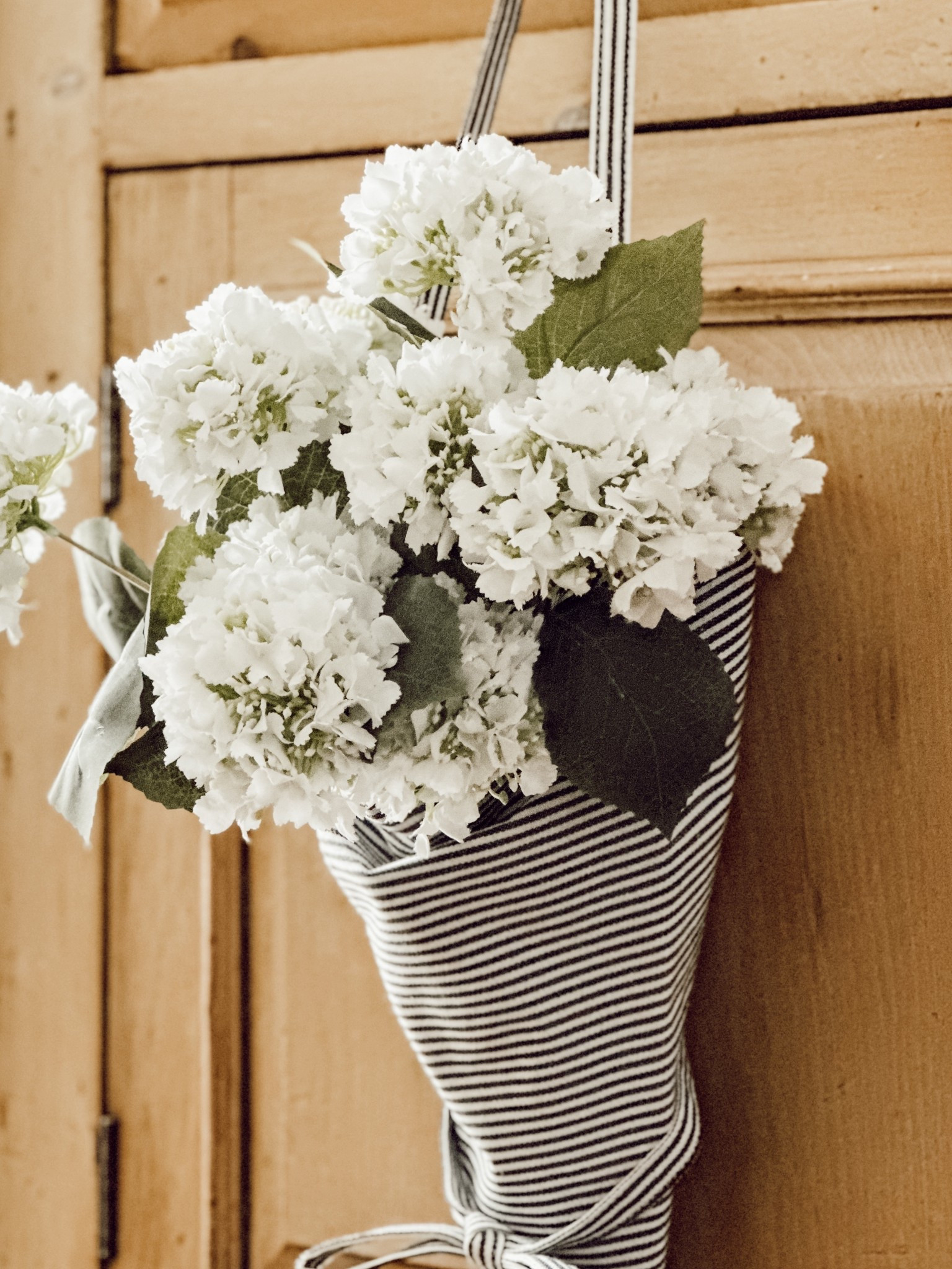 These faux snowball hydrangeas are so realistic looking. 

#LTKHome #LTKFindsUnder50