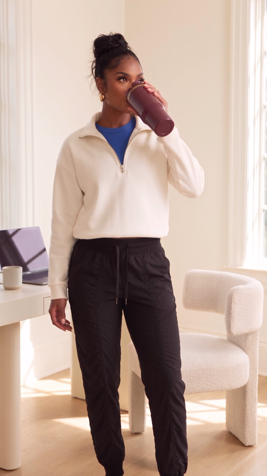 Your commute may be 10 steps, but the outfit still matters.

Comment SHOP and I’ll send you the links.