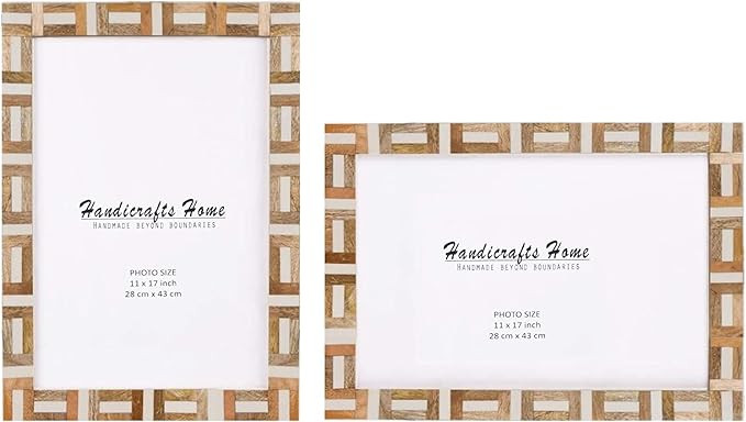 Handicrafts Home Picture Frame 11x17 Photo Frames, Marquet-Chase Collection, Pack of 2 | Amazon (US)