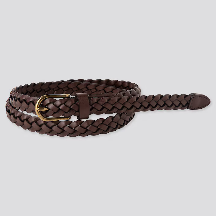 UNIQLO Women's Mesh Skinny Belt, Brown | UNIQLO (US)