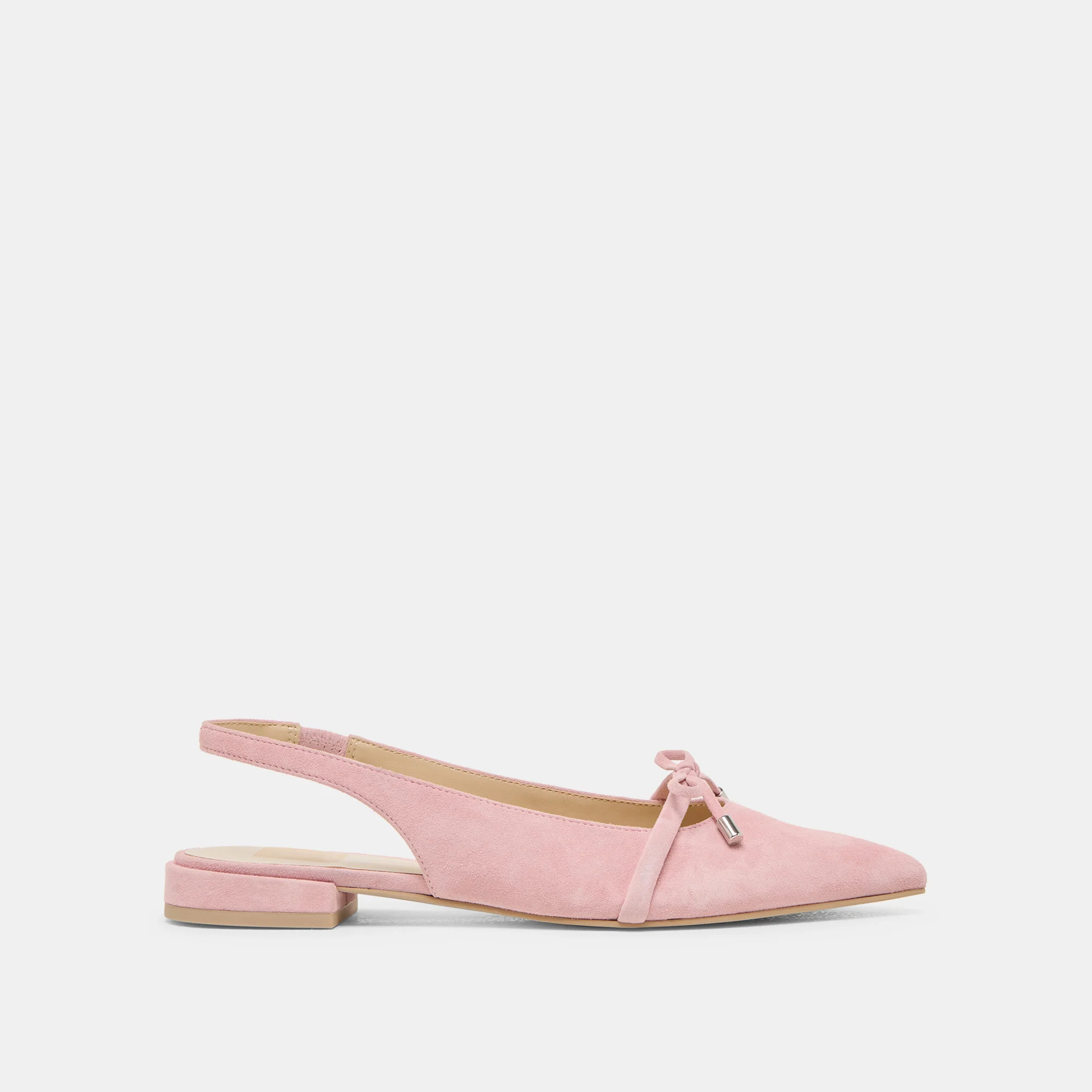 PAYGE FLATS PETAL PINK SUEDE | DolceVita.com