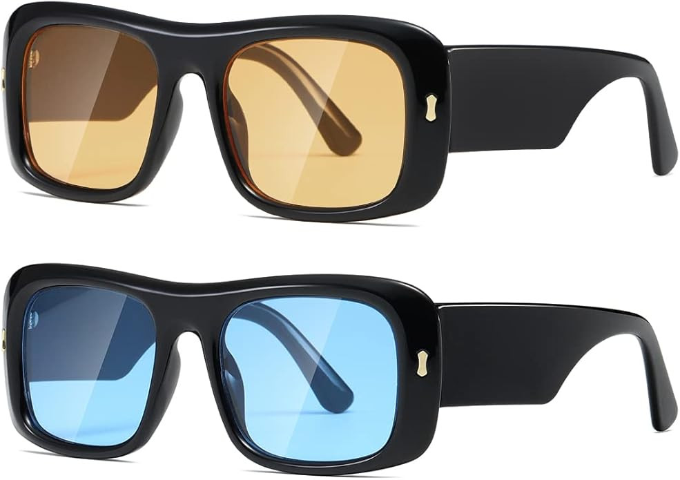 kimorn Sunglasses for Women Men Trendy Retro Fashion Sun Glasses 90’s Vintage Y2K Oversize Squa... | Amazon (US)