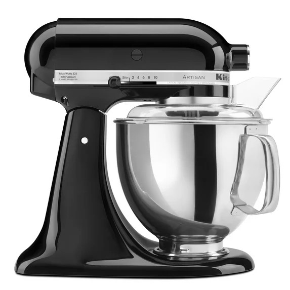 KitchenAid® Artisan® Series 5 Quart Tilt-Head Stand Mixer, Onyx Black, KSM150PS | Walmart (US)