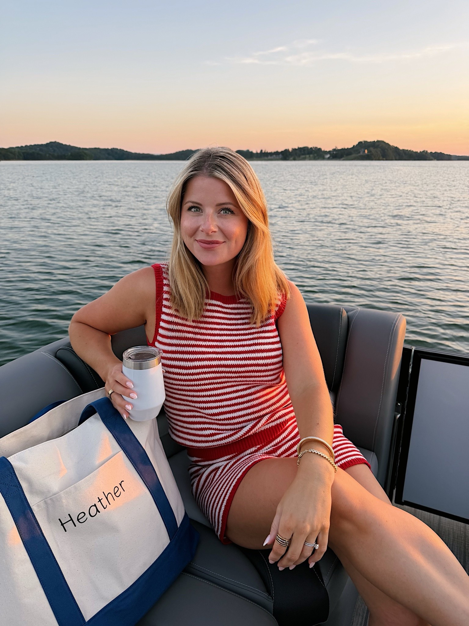 Matching set for a fun boat day! This would be perfect for 4th of July coming up it’s so comfy. Love I can wear all summer! 🍒

#LTKgrwm #LTKootd