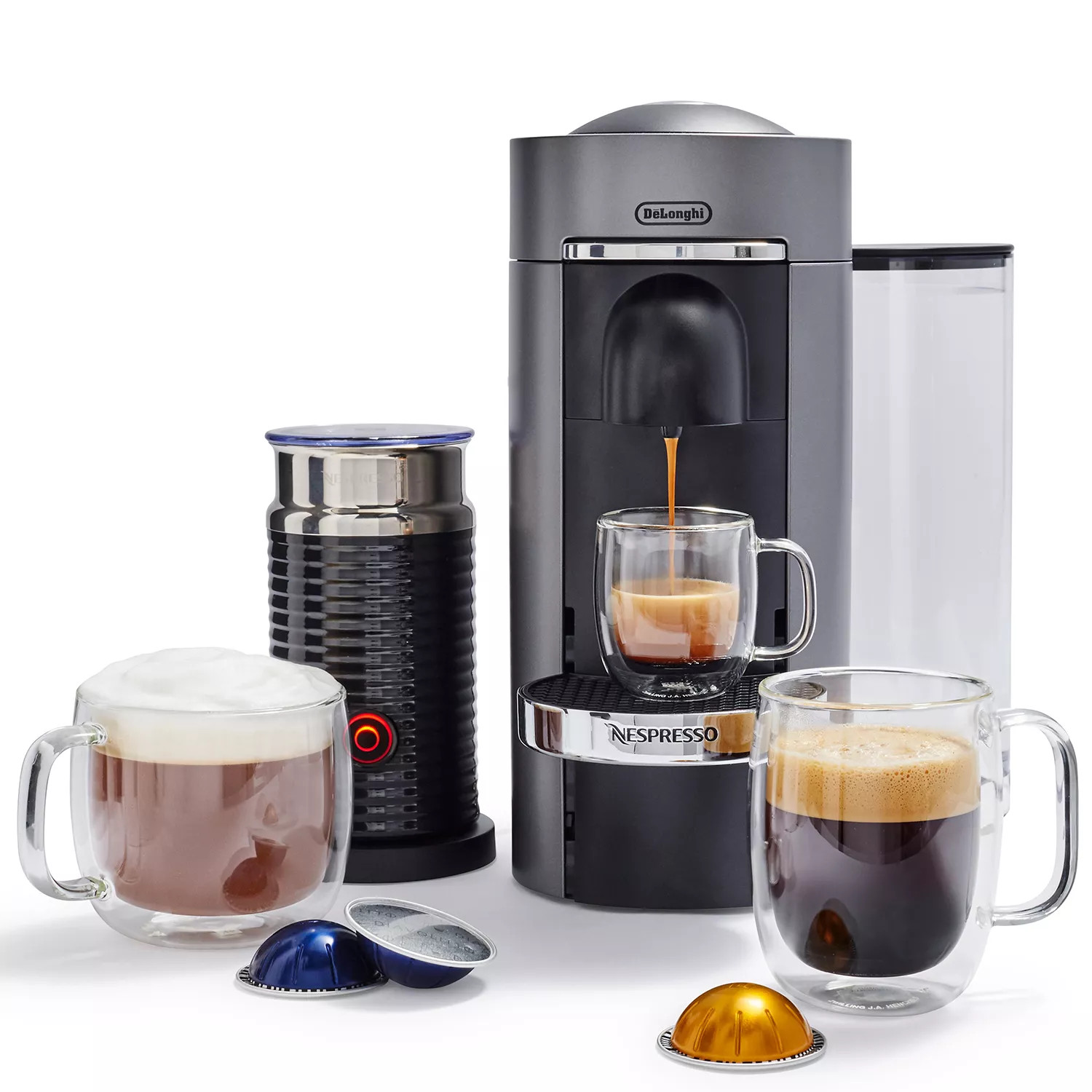 Nespresso VertuoPlus Deluxe by De’Longhi with Aeroccino 3 Frother | Sur La Table