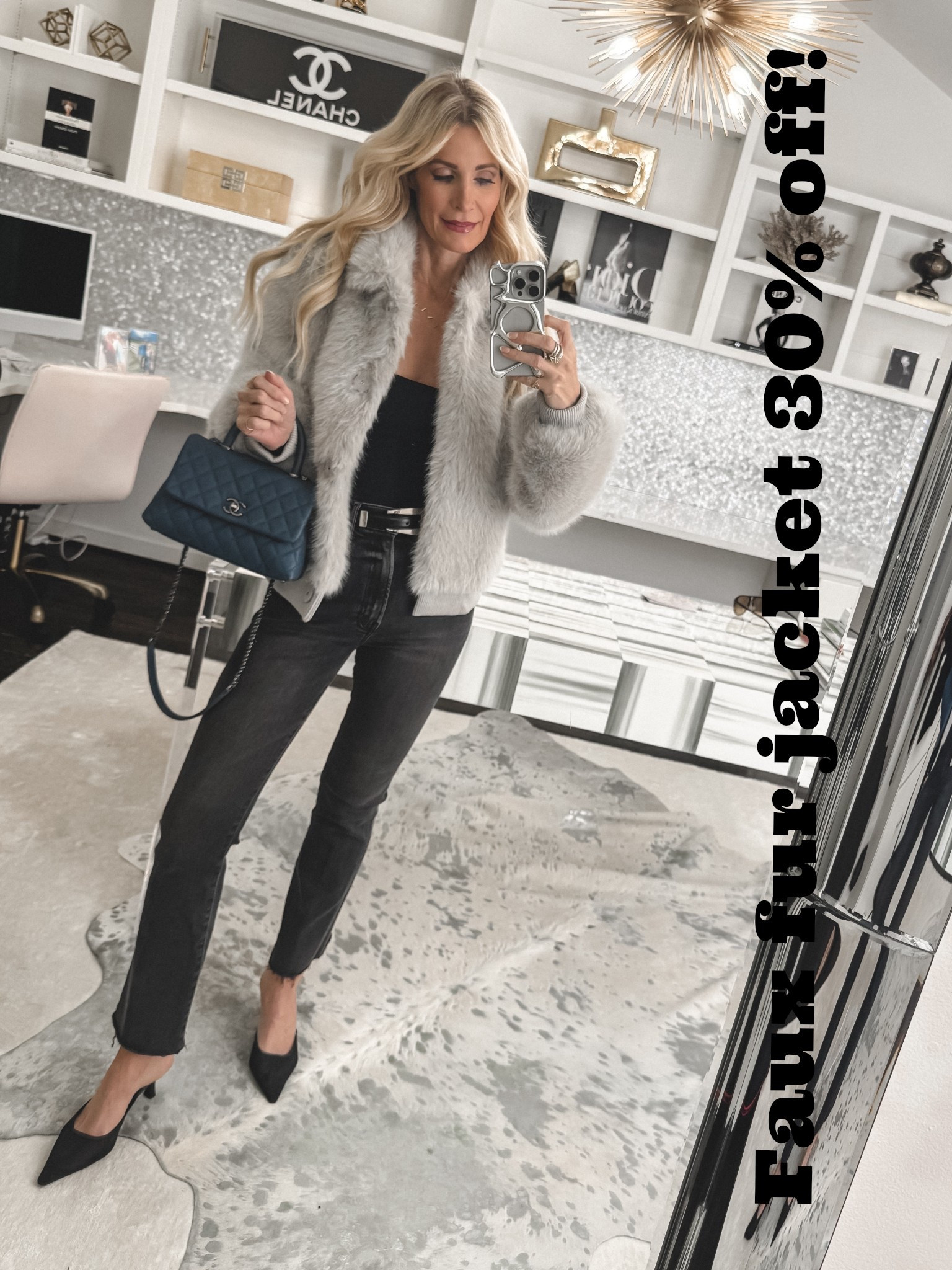 If you want an easy statement piece, this is it 🔥 This faux fur bomber jacket takes a simple black base outfit and makes it look expensive in seconds. The cropped length is super flattering, and it’s 30% off right now—wearing an XS and it fits TTS.
#LTKStyle #LTKOutfitIdeas #FauxFurBomber #StatementJacket #NightOutLook #CozyChic #StreetStyle #Over40Fashion #Over50Fashion 

 

#LTKSaleAlert #LTKSeasonal #LTKOver40 #LTKSaleAlert
