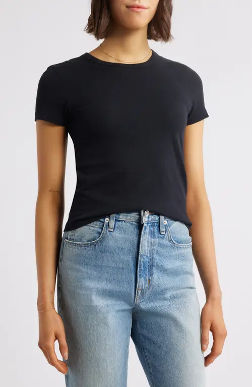 SLVRLAKE Baby T-Shirt in Raven at Nordstrom, Size Medium | Nordstrom