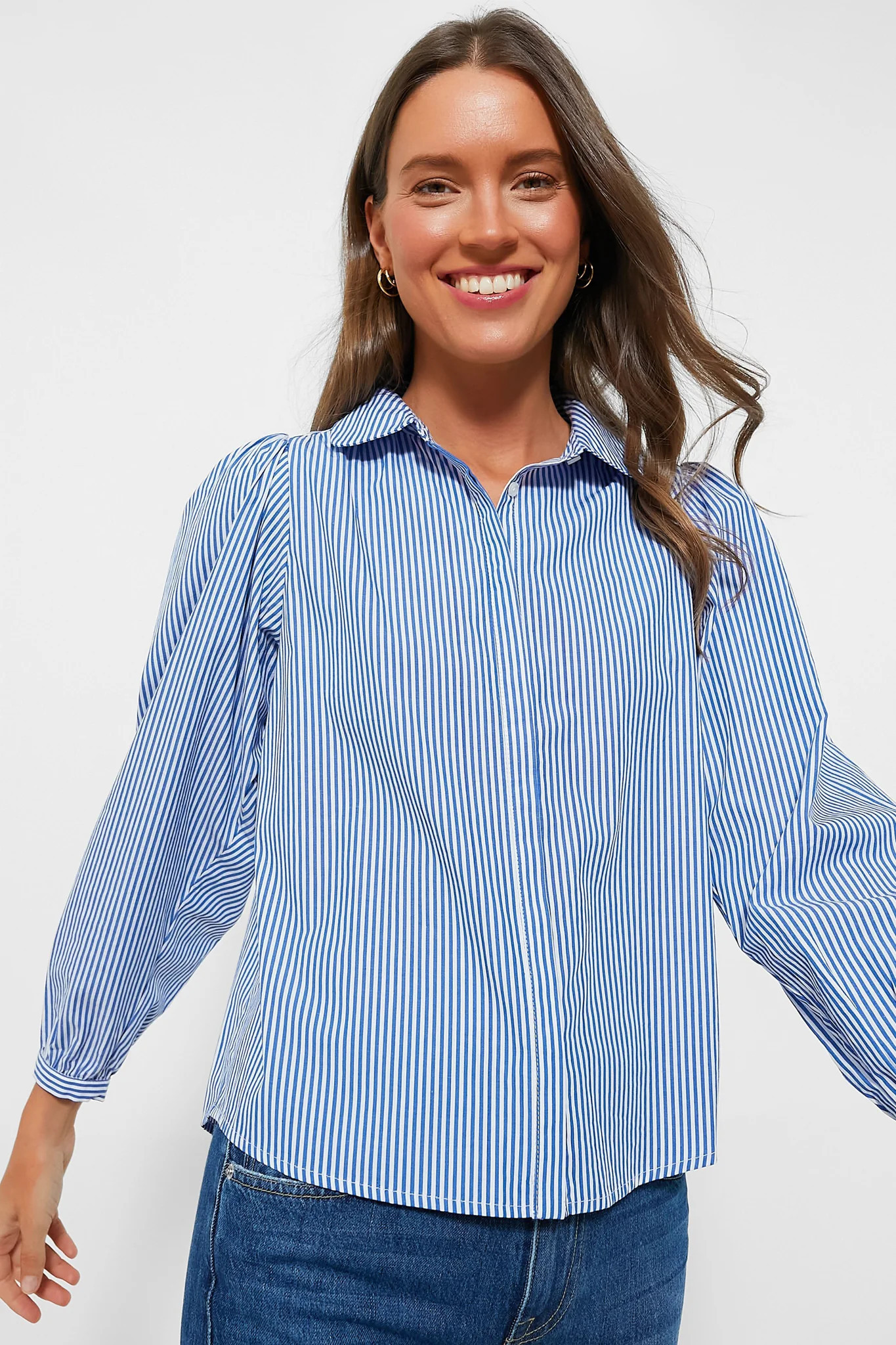 Blue Stripe Palmer Button Down | Tuckernuck (US)