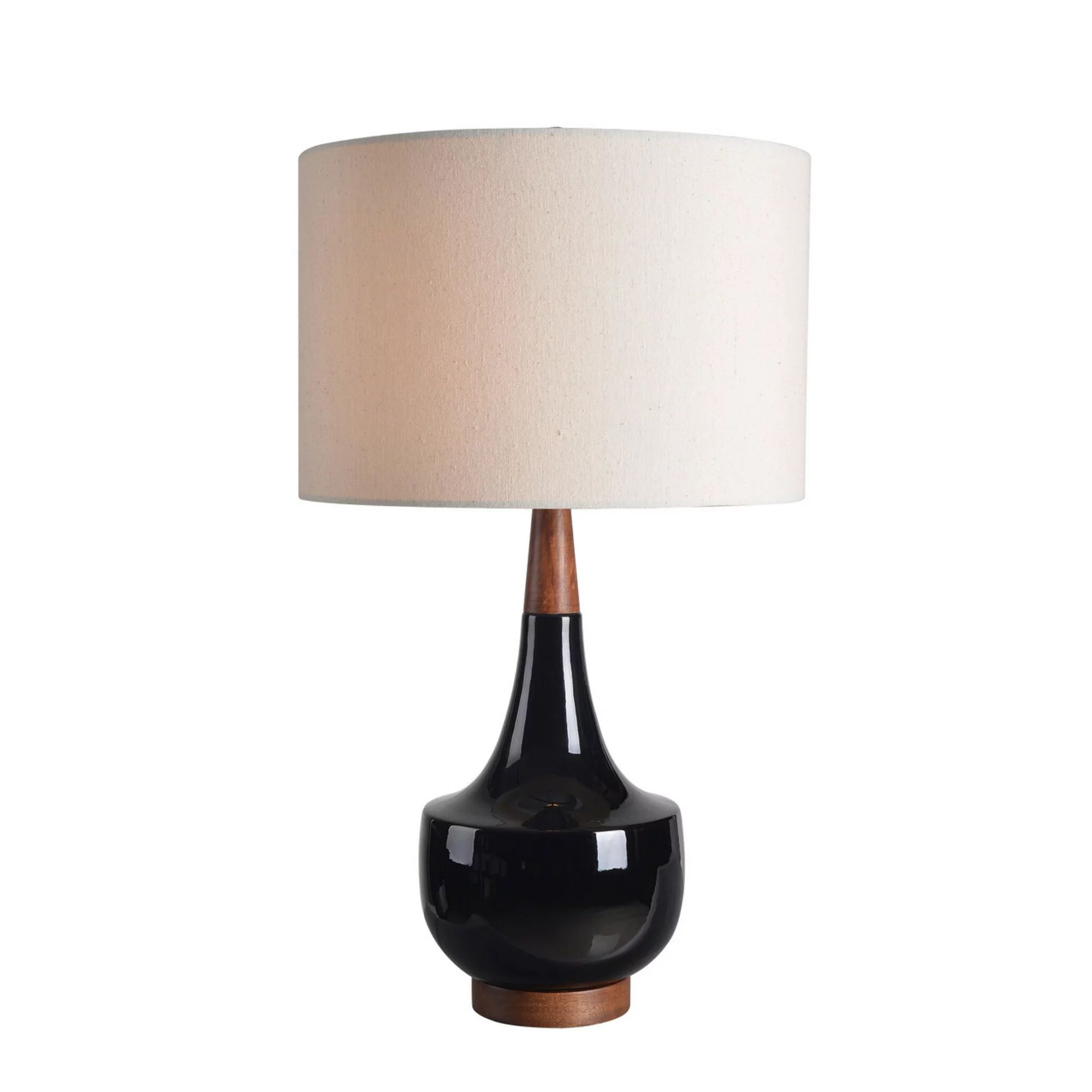 Tessa Black Ceramic Table Lamp - Walmart.com | Walmart (US)