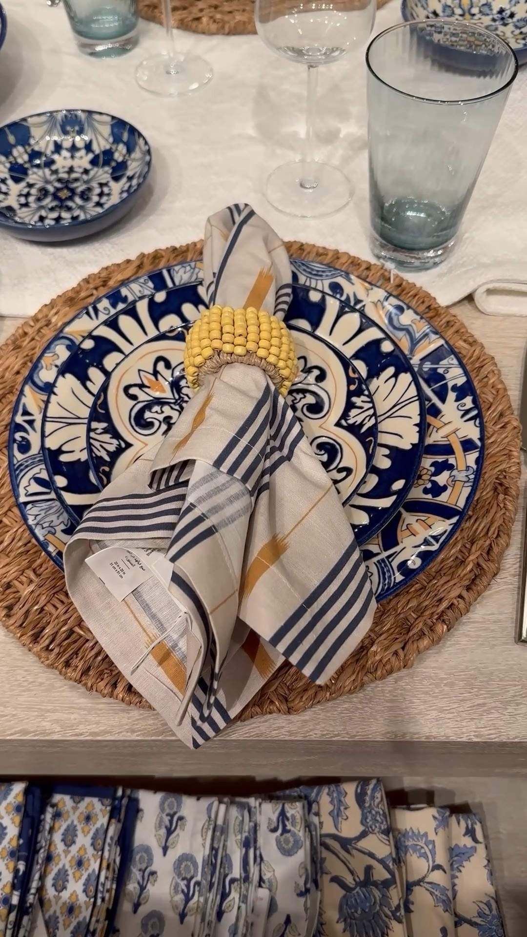 Love this Lisbon-inspired tabletop decor! Place setting, table setting 

#LTKMothersDay #LTKSeasonal #LTKHome