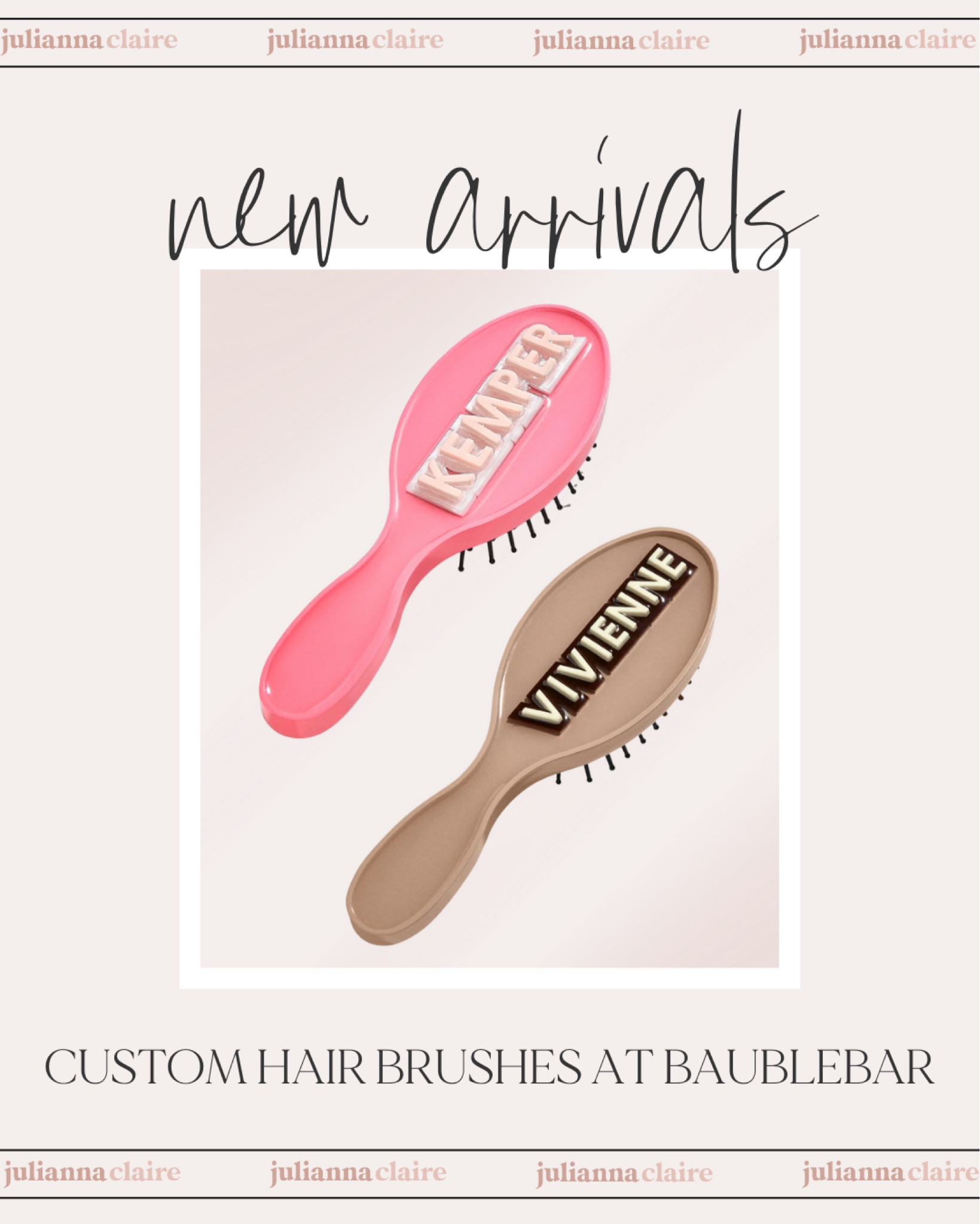 New Arrival At Baublebar ✨

new arrivals // baublebar // hair brush // custom hair brush // custom gift // personalized gift

#LTKunder100 #LTKunder50 #LTKFind