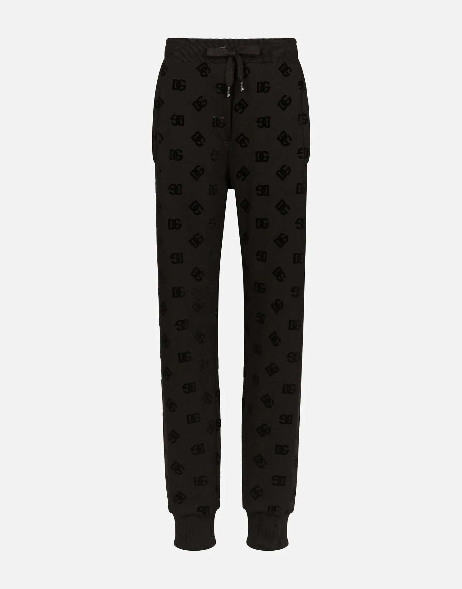 Jersey jogging pants with flocked DG logo print | Dolce & Gabbana US