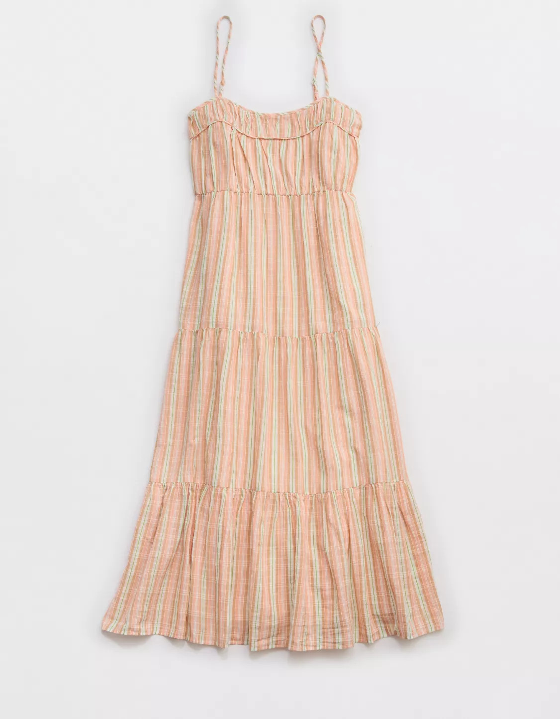 Aerie Striped Tiered Maxi Dress | Aerie