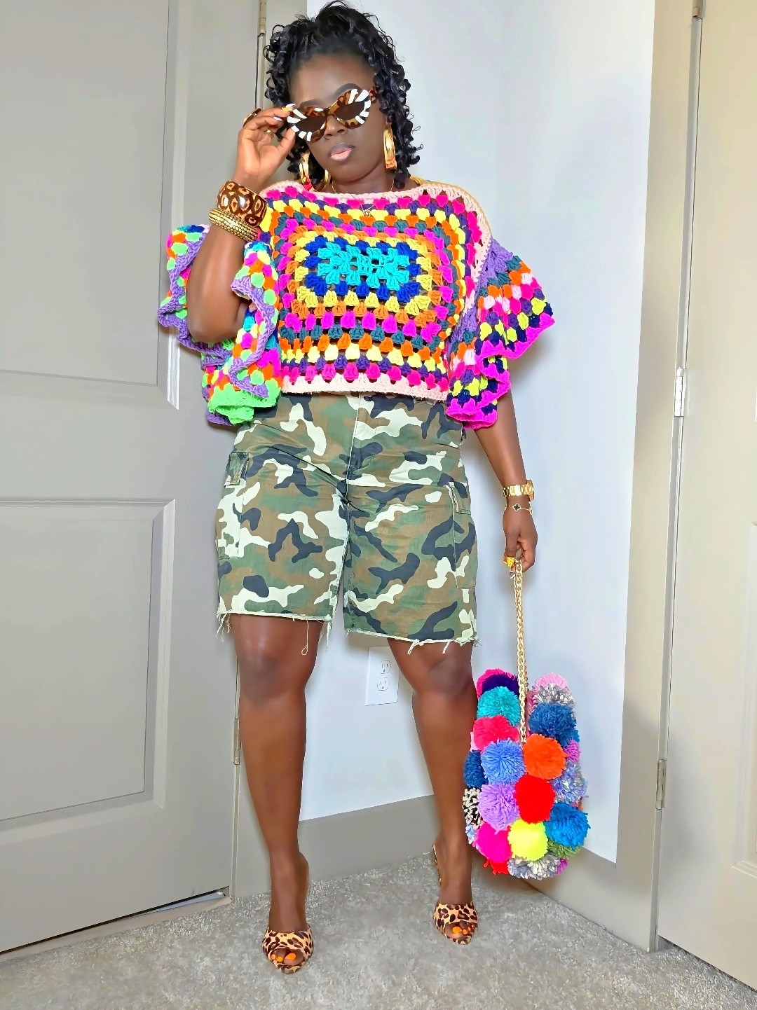Crochet OOTD (Camo shorts unavailable) #ltkcrochet #ltkootd 

#LTKMidsize