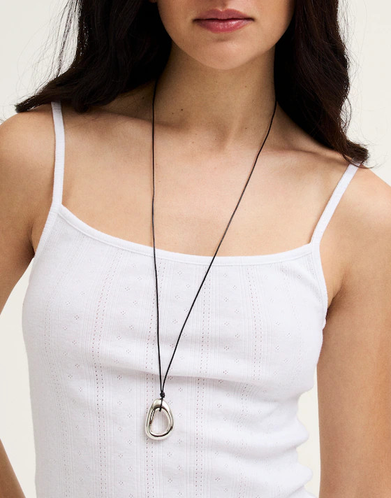 Sculptural Pendant Cord Necklace | Madewell