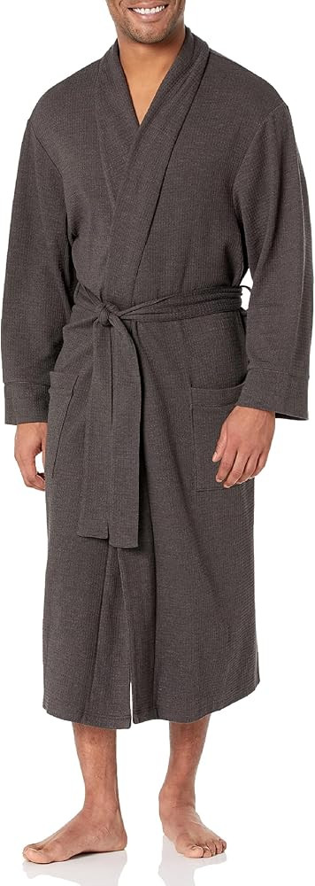 Amazon Essentials Men's Lightweight Waffle Robe (Available in Big & Tall) | Amazon (US)