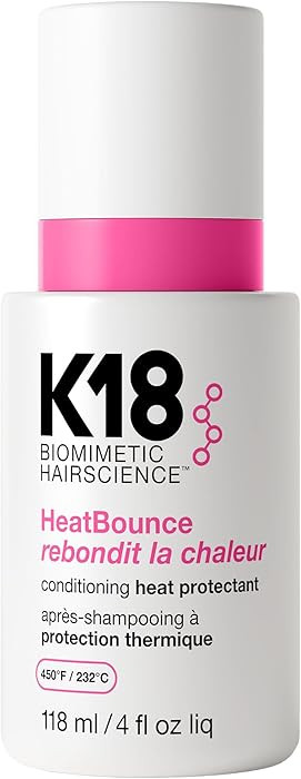 K18 HeatBounce Conditioning Heat Protectant Spray, Lightweight Leave-In Conditioner + 450℉ (232... | Amazon (US)