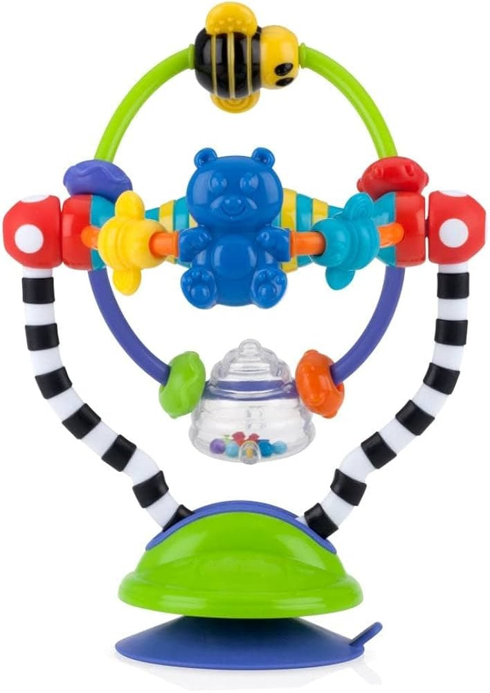 Nuby Silly Spinwheel Toy with Suction Base - Interactive High Chair Toy for Babies and Toddlers -... | Amazon (US)