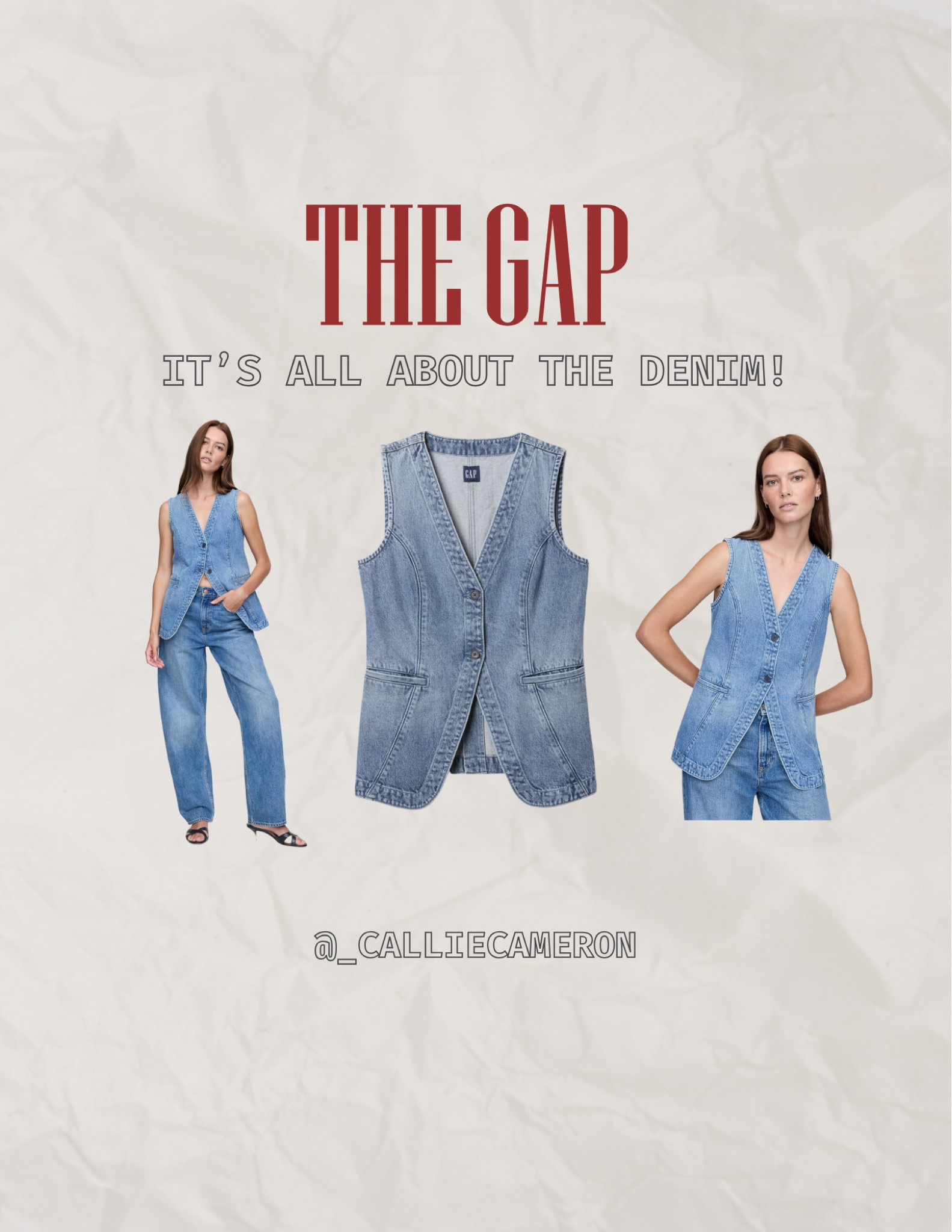 I’m loving everything denim right now! Check out this vest from The Gap! 

#LTKStyleTip #LTKSeasonal #LTKFindsUnder100