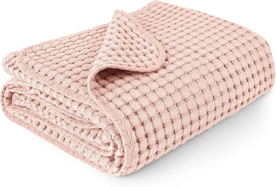 Konssy Waffle Baby Blankets, Nursery Blankets for Boys Girls, Swaddle Blankets Neutral Soft Light... | Amazon (US)