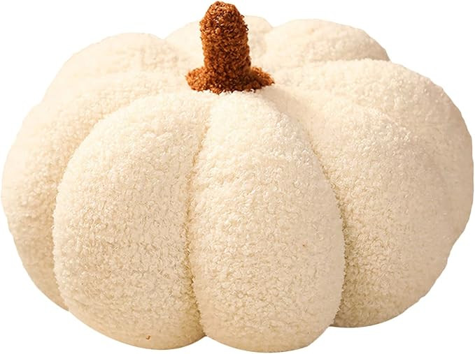 Stuffed Pumpkin Fluffy 8 inch Halloween Pumpkins Plush Toys Soft Pumpkin Throw Pillow Gifts for H... | Amazon (US)