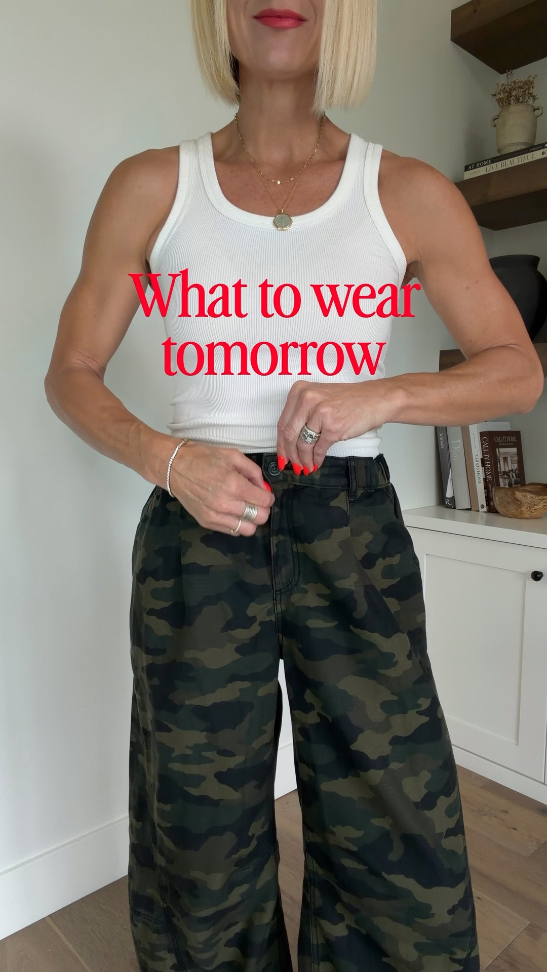 Can’t stop with the camo pants— I have not seen a darker print like this! Flattering silhouette and they come in a couple inseam length options. Elastic at the back of the waistband for extra comfort. Wearing size small tall.
Favorite creamy white tank top, most worn sneakers ever (go 1/2 size down), burgundy baseball hat I’ll be wearing all fall, and oversized canvas bag for the sports days.

#LTKmomlife #LTKOver40 #LTKgrwm