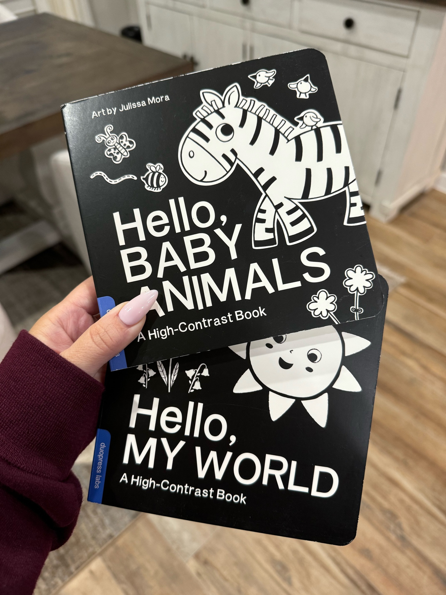 Speaking of books..I just got these in for Cru! She’s in her first leap and has been looking for contrasts so I thought these would be a great way to entertain her and help her explore her newest leap and skills!

Contrast book, baby books, board books, baby leap

#LTKBaby #LTKFamily #LTKKids