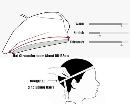 Gllutt Women Wool Beret Hat French Style Solid Color | Amazon (US)